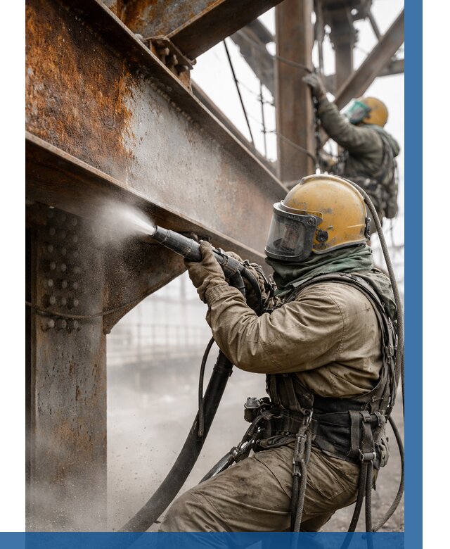 Пескоструйная очистка металлоконструкций в Ртищеве по 613 р.  ВЫСОТНИК-Ртщ