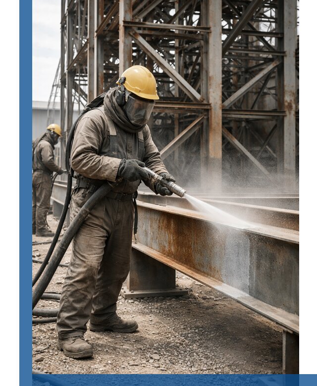 Пескоструйная очистка металлоконструкций в Ртищеве промышленная