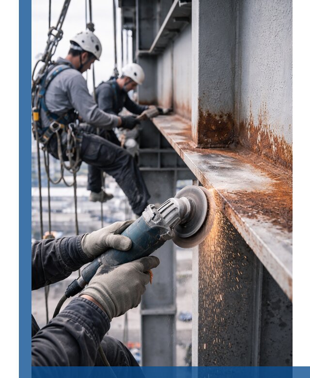 Зачистка металла от ржавчины и подготовка поверхностей в Ртищеве