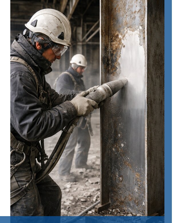 Удаление старой краски с металла в Ртищеве от 460 р. | ВЫСОТНИК-Ртщ