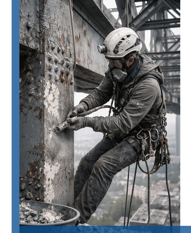 Удаление старой краски с металлических конструкций в Ртищеве