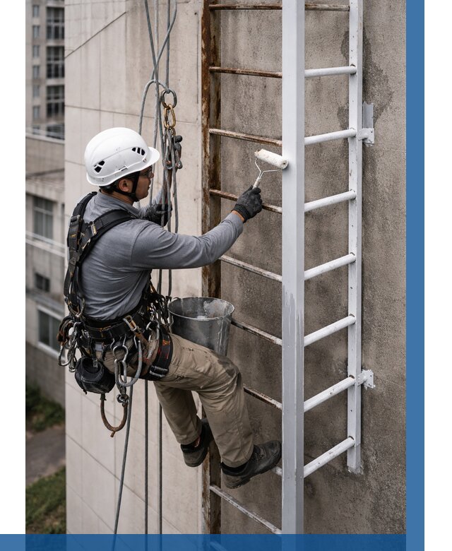 Покраска пожарных лестниц в Ртищеве от 4597 р. | ВЫСОТНИК-Ртщ