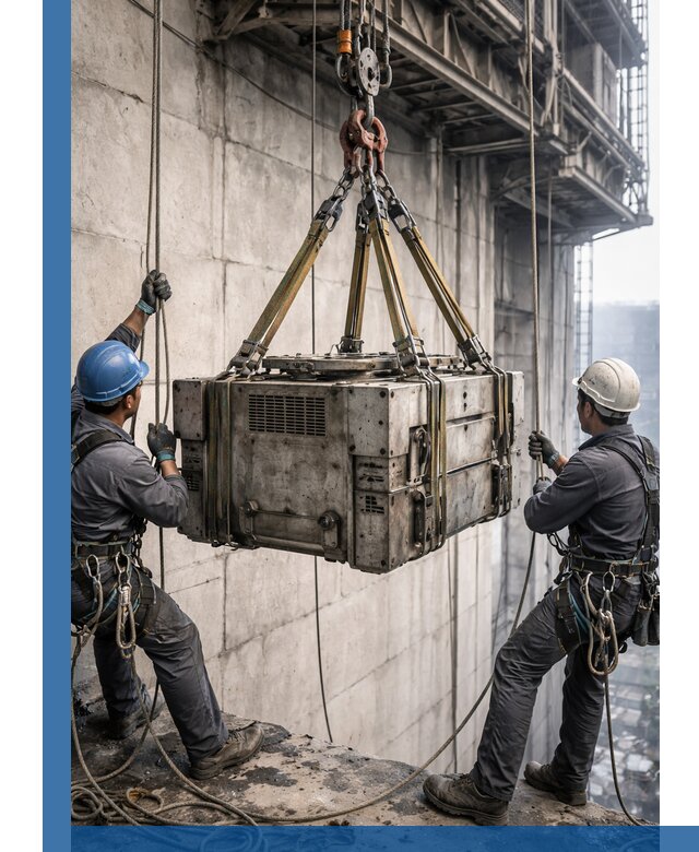 Такелажные работы на высоте, подъем и монтаж грузов в Ртищеве