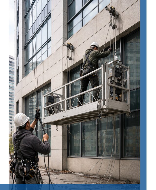 Монтаж и подъем фасадной люльки в Ртищеве от 12258 р. | ВЫСОТНИК-Ртщ