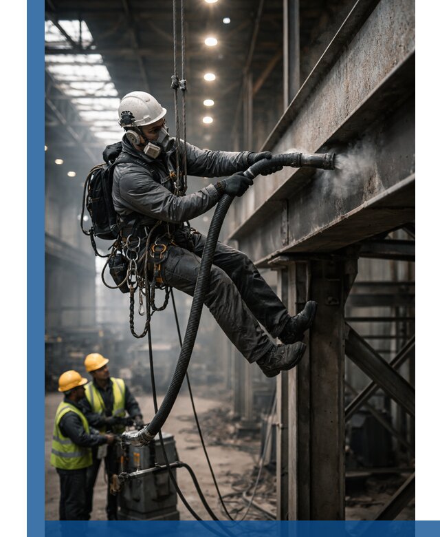 Обеспыливание конструкций в цехах промышленного производства в Ртищеве