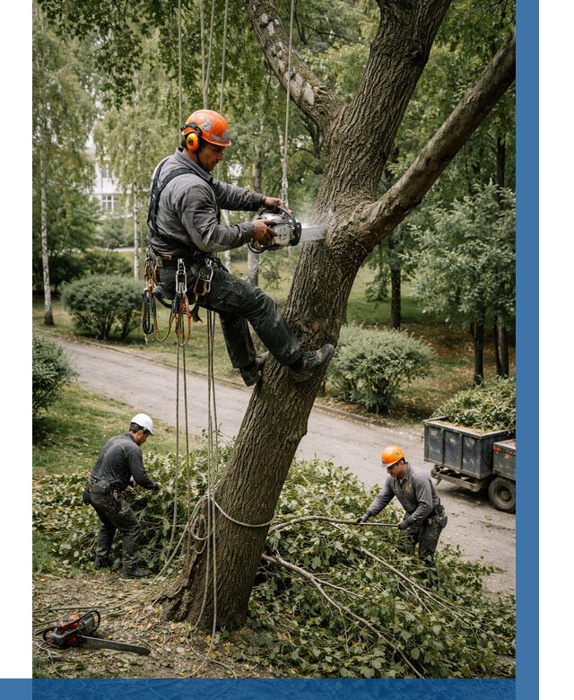 Кронирование деревьев в Ртищеве от 6640 р. | ВЫСОТНИК-Ртщ