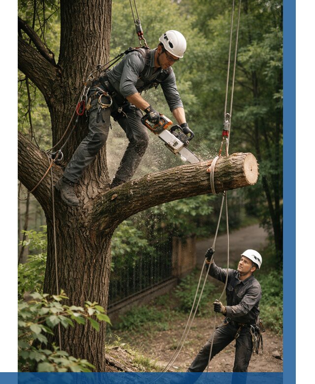 Спил деревьев альпинистами в Ртищеве от 8172 р. | ВЫСОТНИК-Ртщ