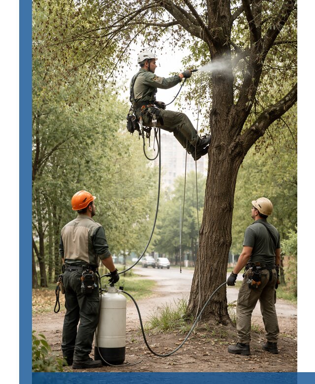 Обработка деревьев от вредителей в Ртищеве профессиональная защита